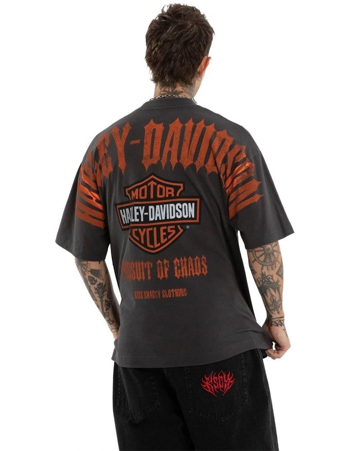 KSCY Harley Davidson Pursuit Street Tee in Black