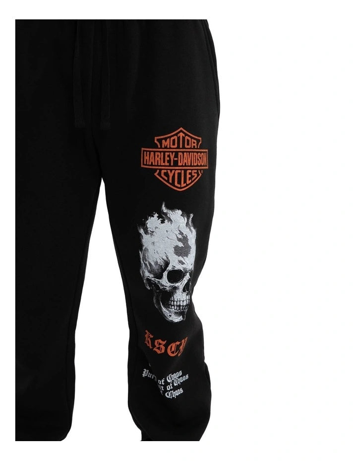 KSCY Harley Davidson Earn Trackpant in Black