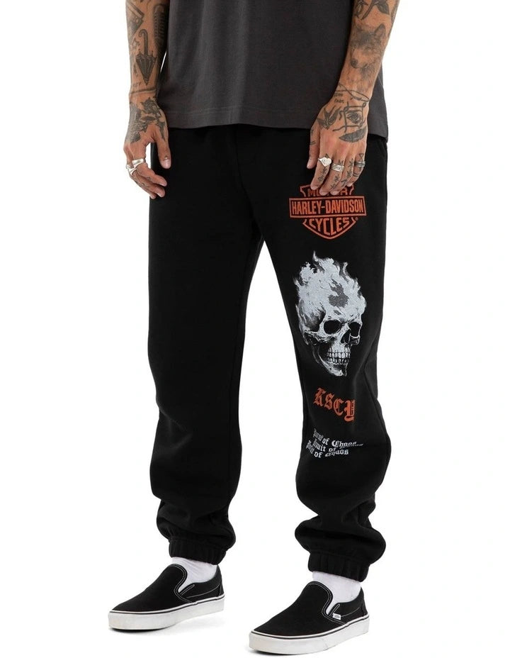 KSCY Harley Davidson Earn Trackpant in Black