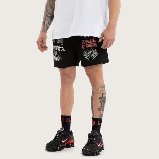 Doom Mesh Short Jet Black