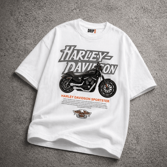 HARLEY-DAVIDSON SPORTSTER OVERSIZED WHITE TEE