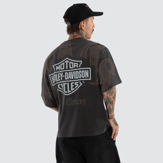 Exhaust Batwing Tee Pigment Black