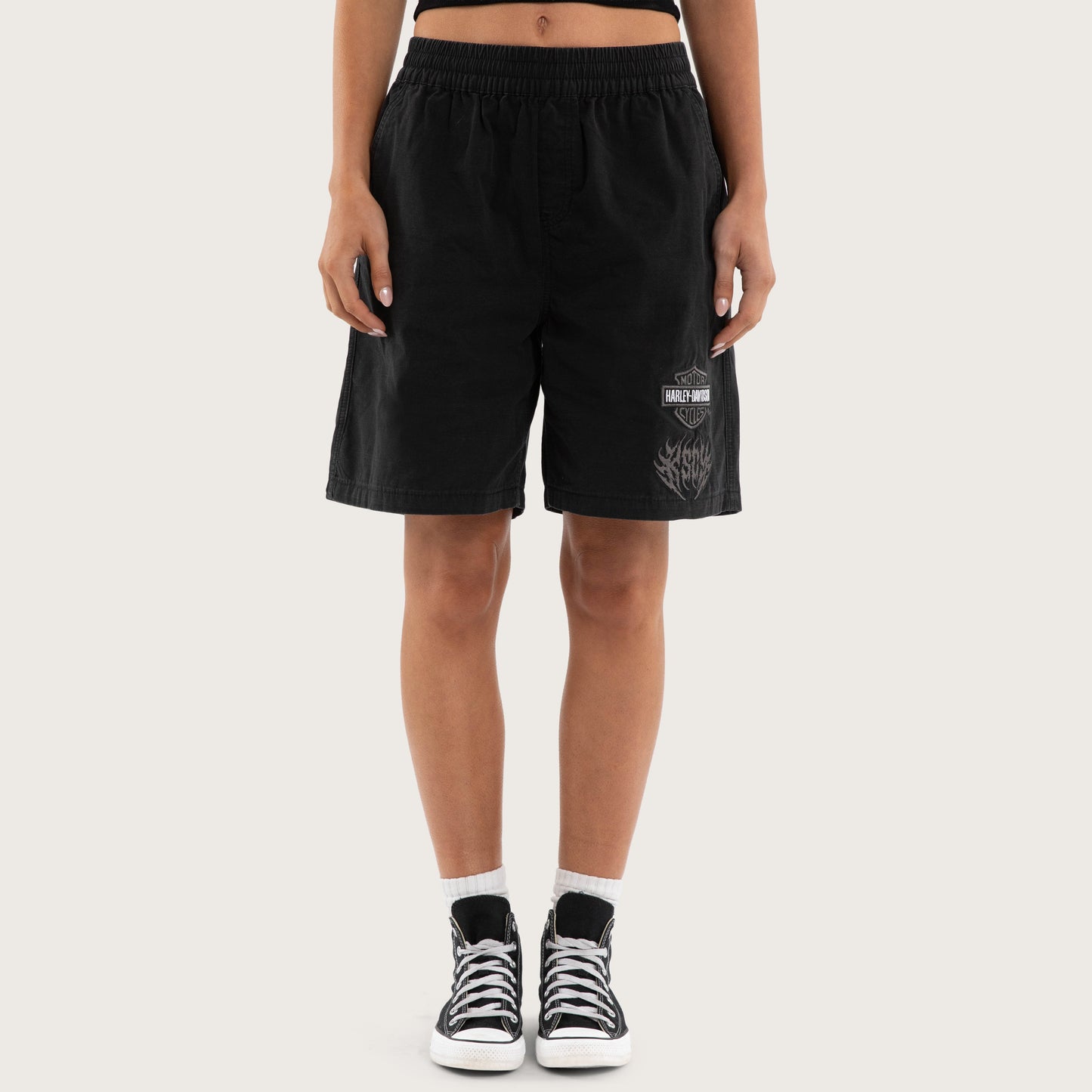 Liberator Mosh Baggy Shorts Jet Black