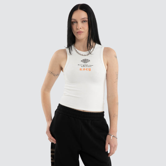 Tune Rib Tank Natural White