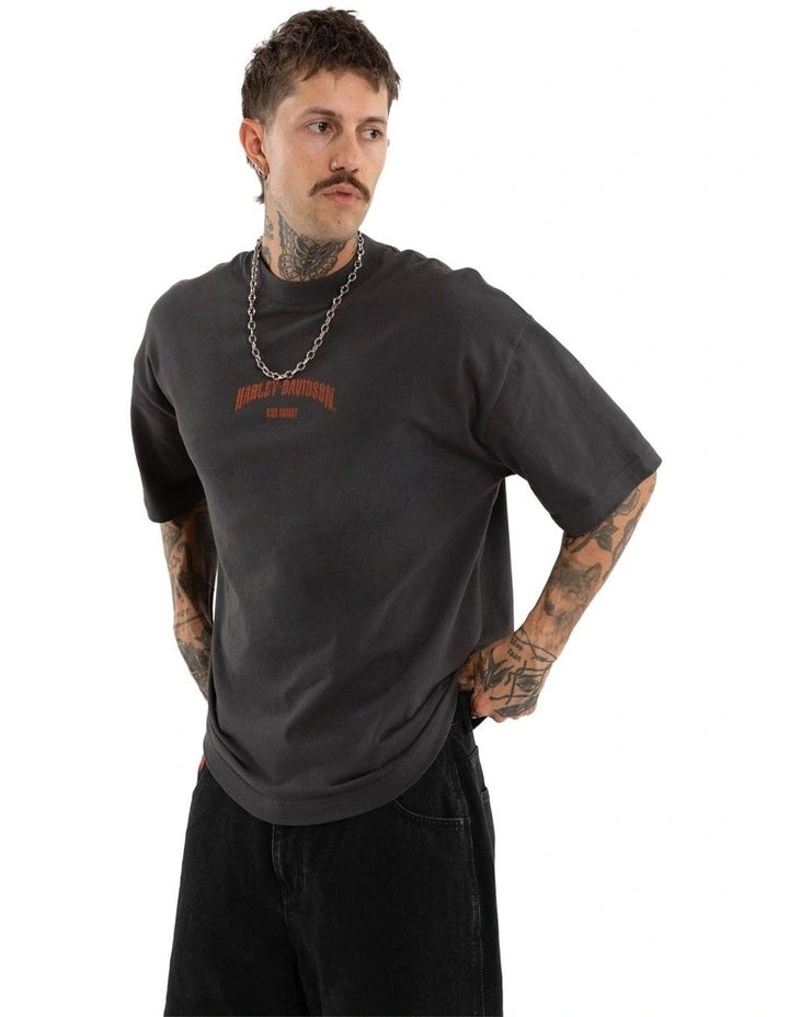 KSCY Harley Davidson Pursuit Street Tee in Black