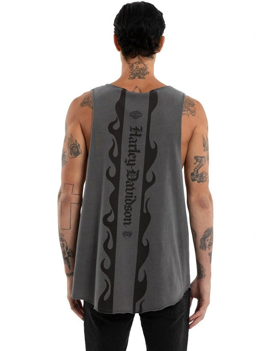 KSCY Harley Davidson Hopper Singlet in Grey