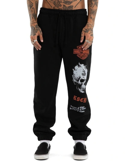 KSCY Harley Davidson Earn Trackpant in Black
