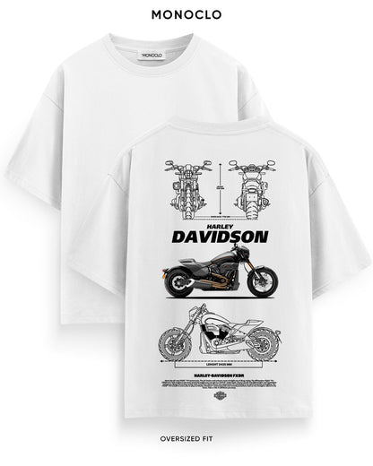 Футболка Monoclo Harley Davidson FXDR Blueprint