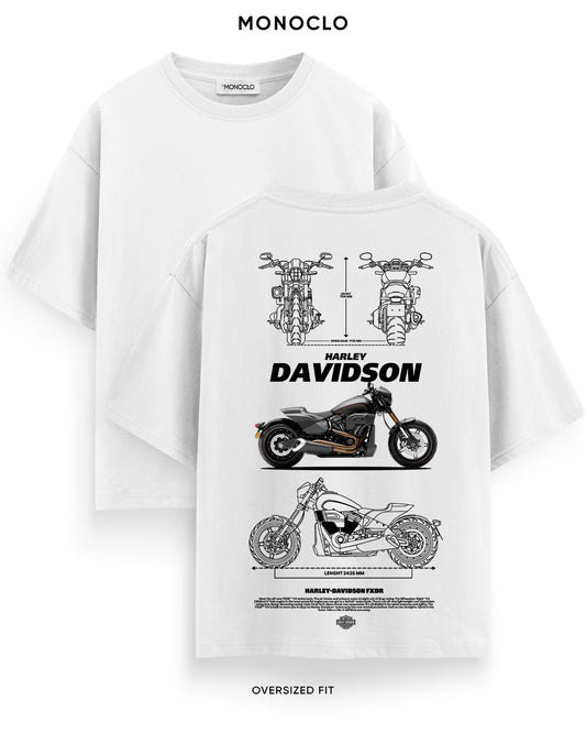 Футболка Monoclo Harley Davidson FXDR Blueprint