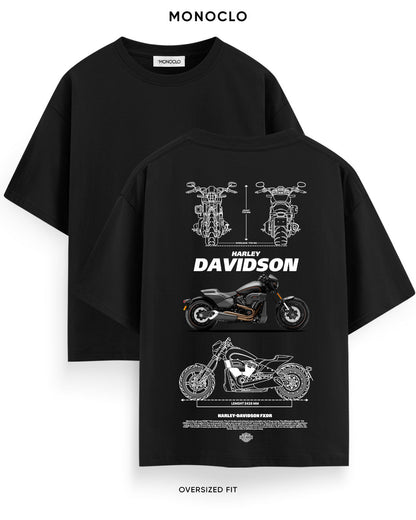 Футболка Monoclo Harley Davidson FXDR Blueprint